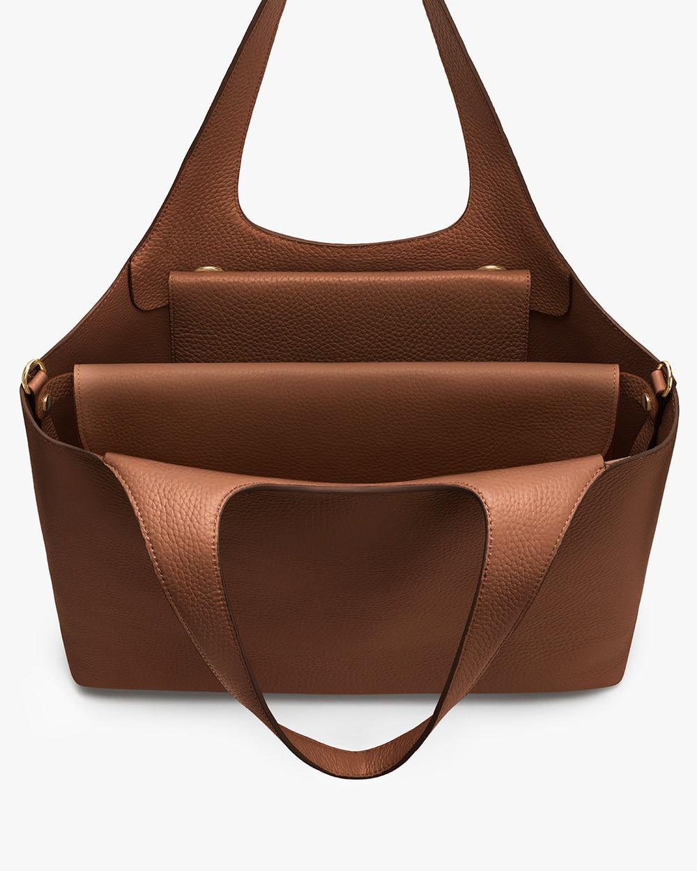 Open tote bag with adjustable handles and a visible interior compartment.