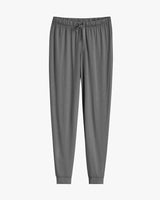 Pair of pants with elastic waistband and ankle cuffs.