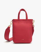 Handbag with top handle and detachable shoulder strap