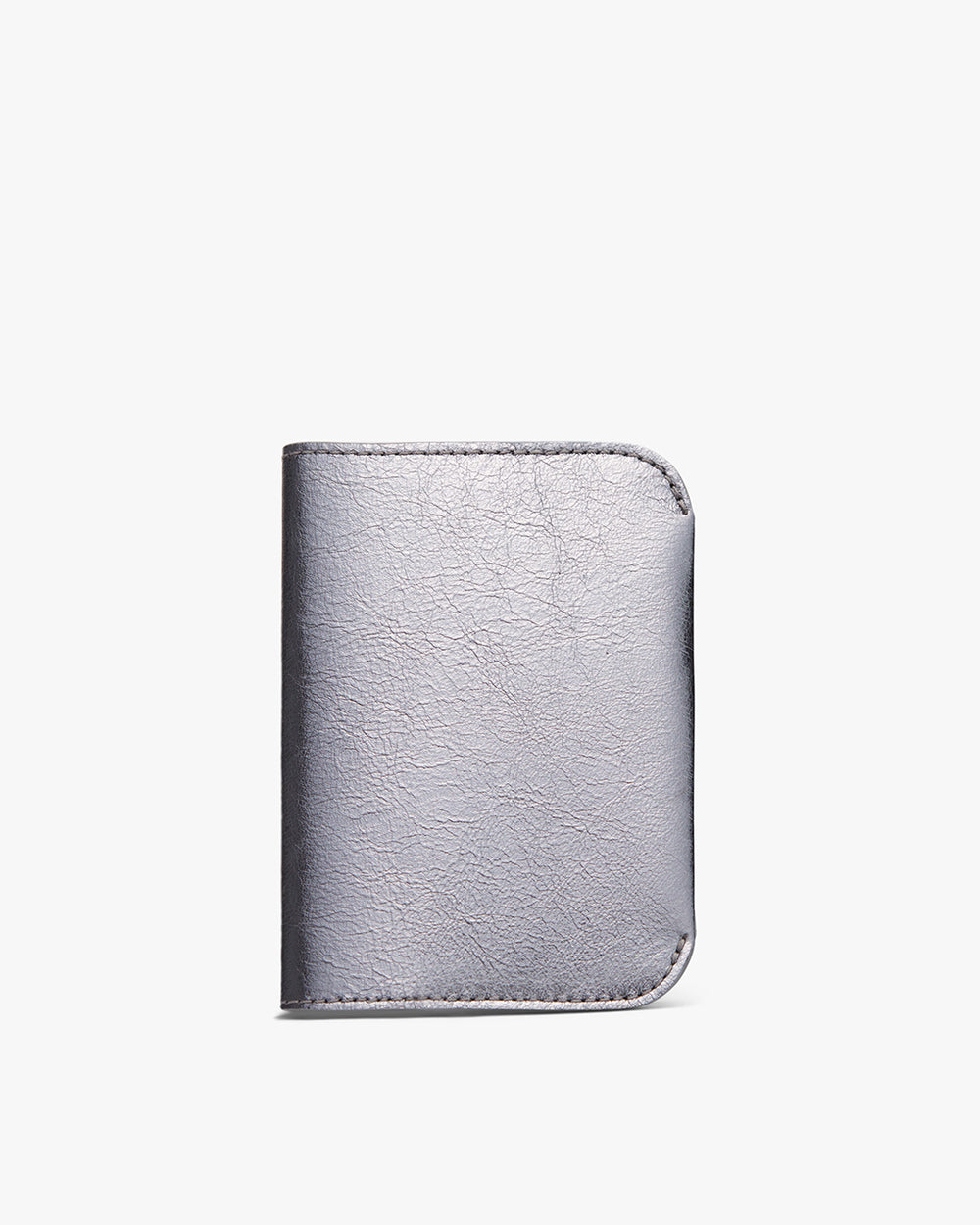 Leather wallet on a plain background.
