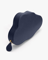 Cloud-shaped pouch with a zipper.