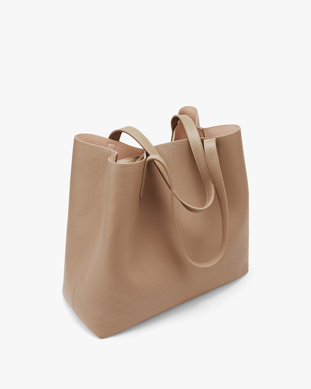 Classic structured leather tote Clearance