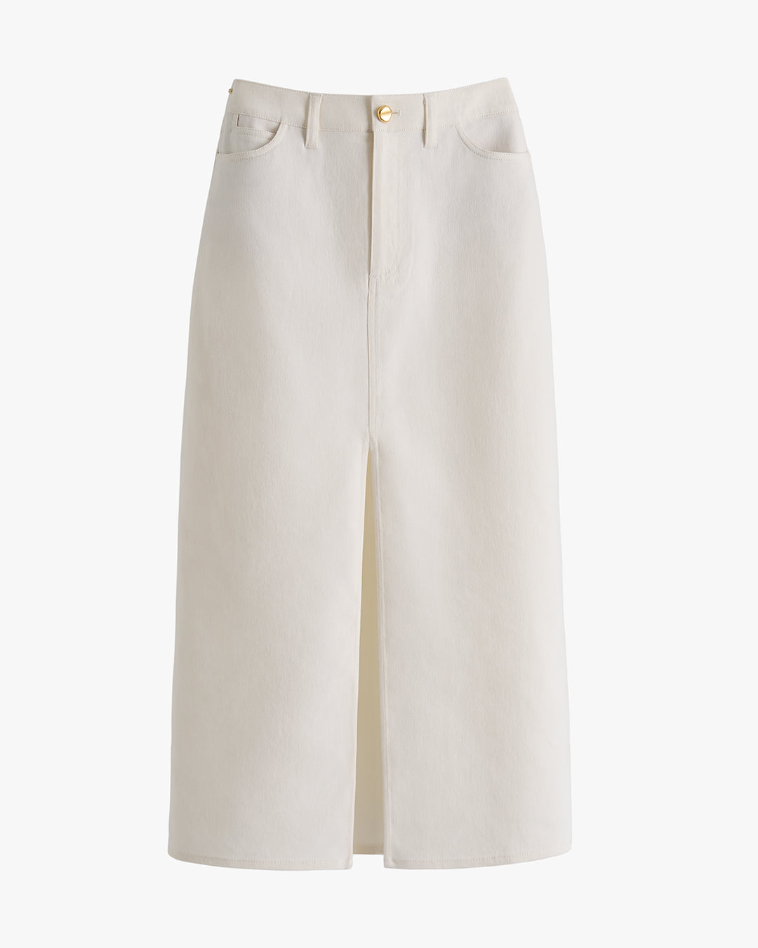 【PORTERNA】Plan slit long skirt NEW LADIES WOMEN ZIP FRONT SPLIT SIDE SLIT LONG STRETCH