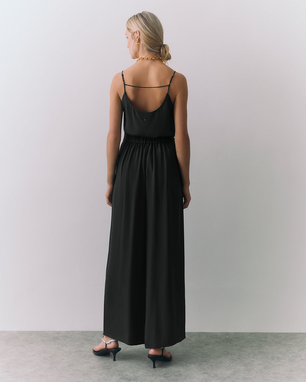 Silk Pleated Pant