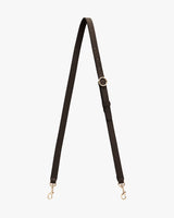 Adjustable strap with metal clasps on both ends.