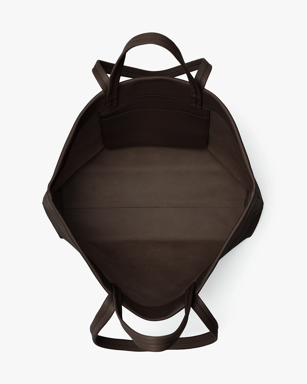 Open tote bag with parallel handles.