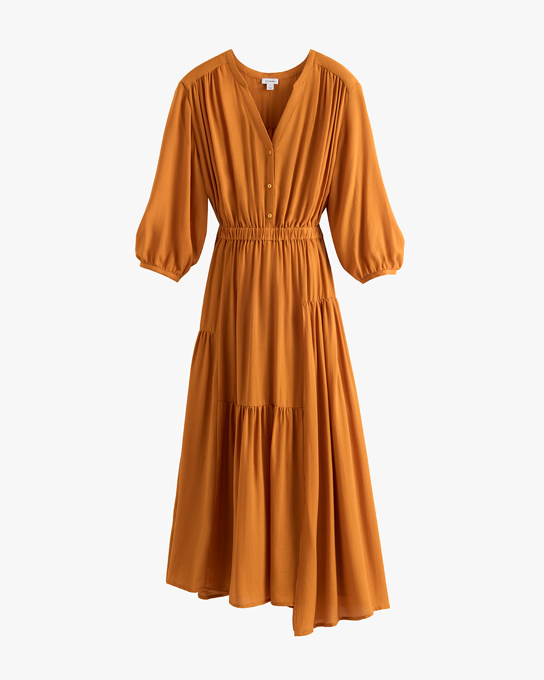 Tencel Gathered Panel Dress – Cuyana