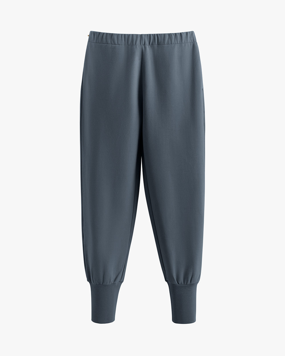 Jogger pants with elastic waistband and cuffs