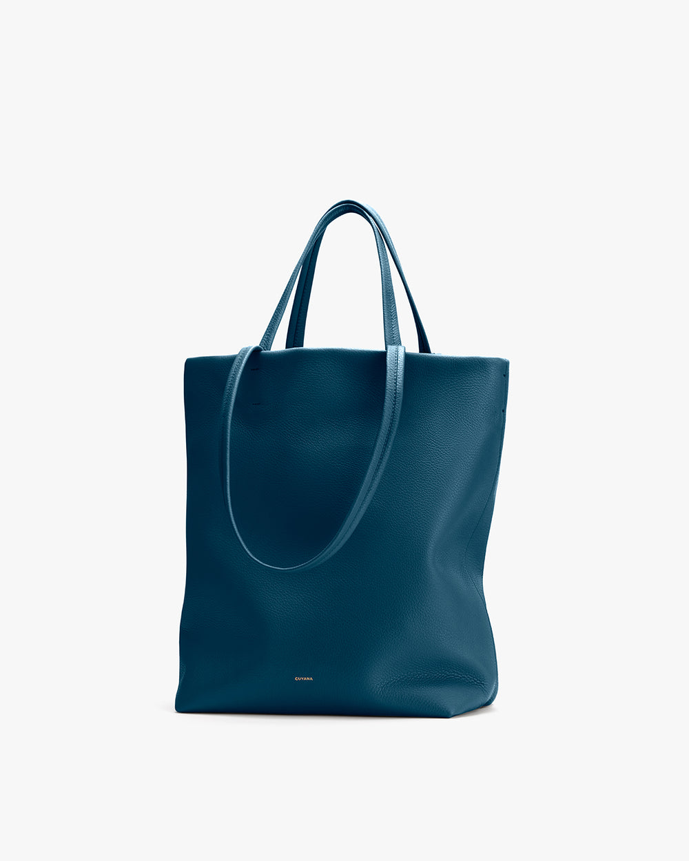Tote bag with dual handles on a plain background.