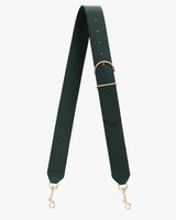 Adjustable bag strap with metal clips on each end.