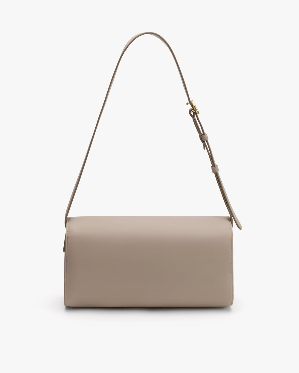 Rectangular shoulder bag with adjustable strap.