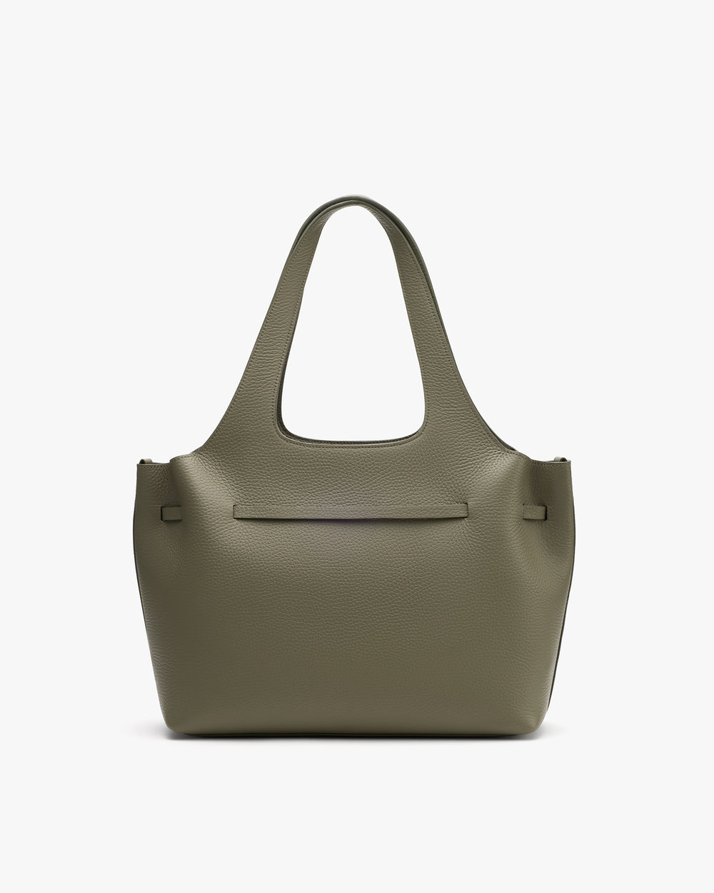 Tote bag with large handles and simple design.