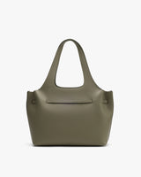 Tote bag with large handles and simple design.