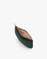 Small zippered pouch with an open top view and visible zipper.