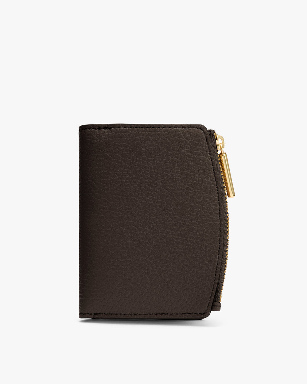 Small wallet with a zipper detail on the side.