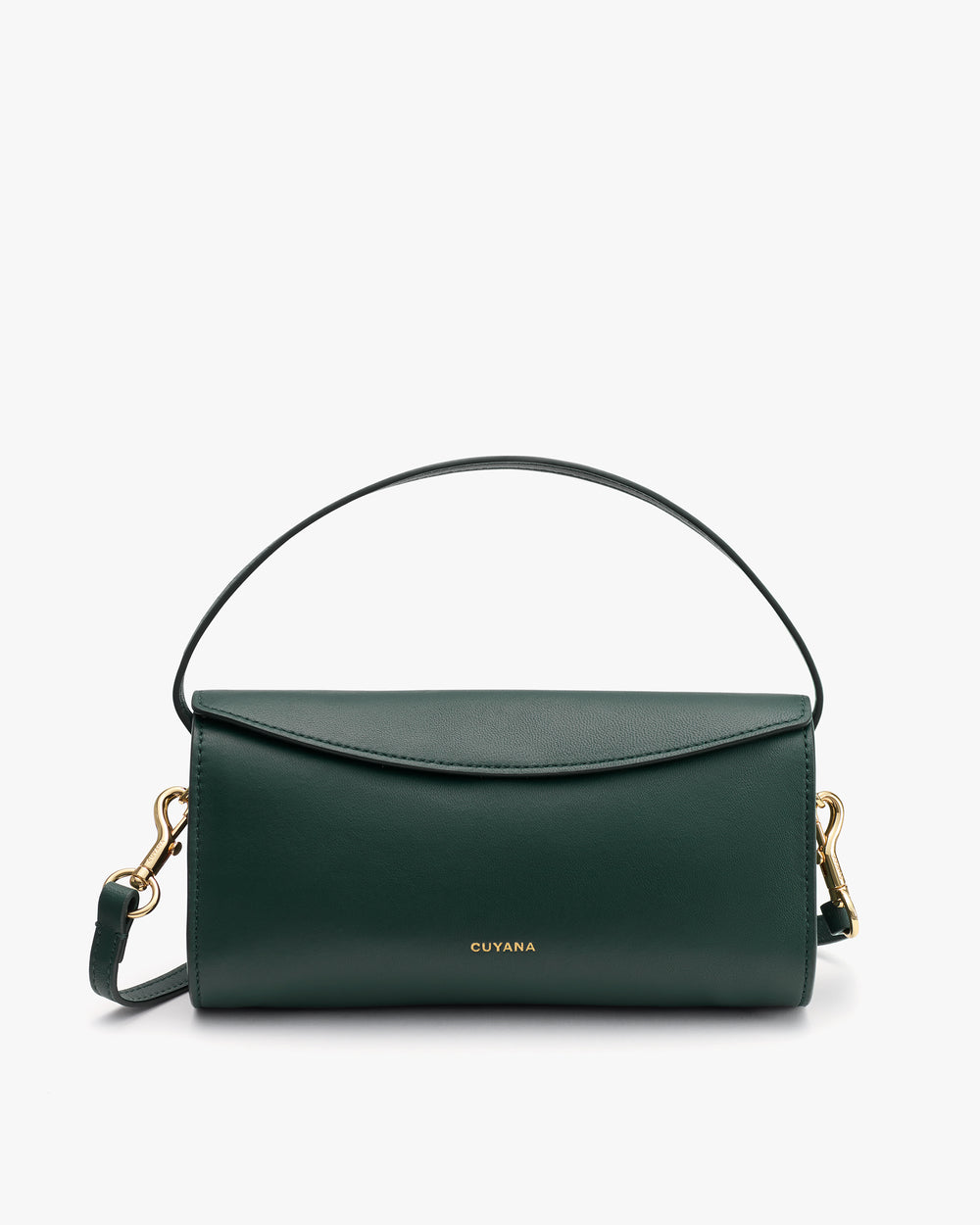 Handbag with top handle and detachable shoulder strap.