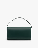 Rectangular handbag with single strap handle