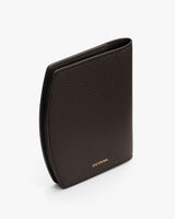 Rectangular textured wallet standing upright