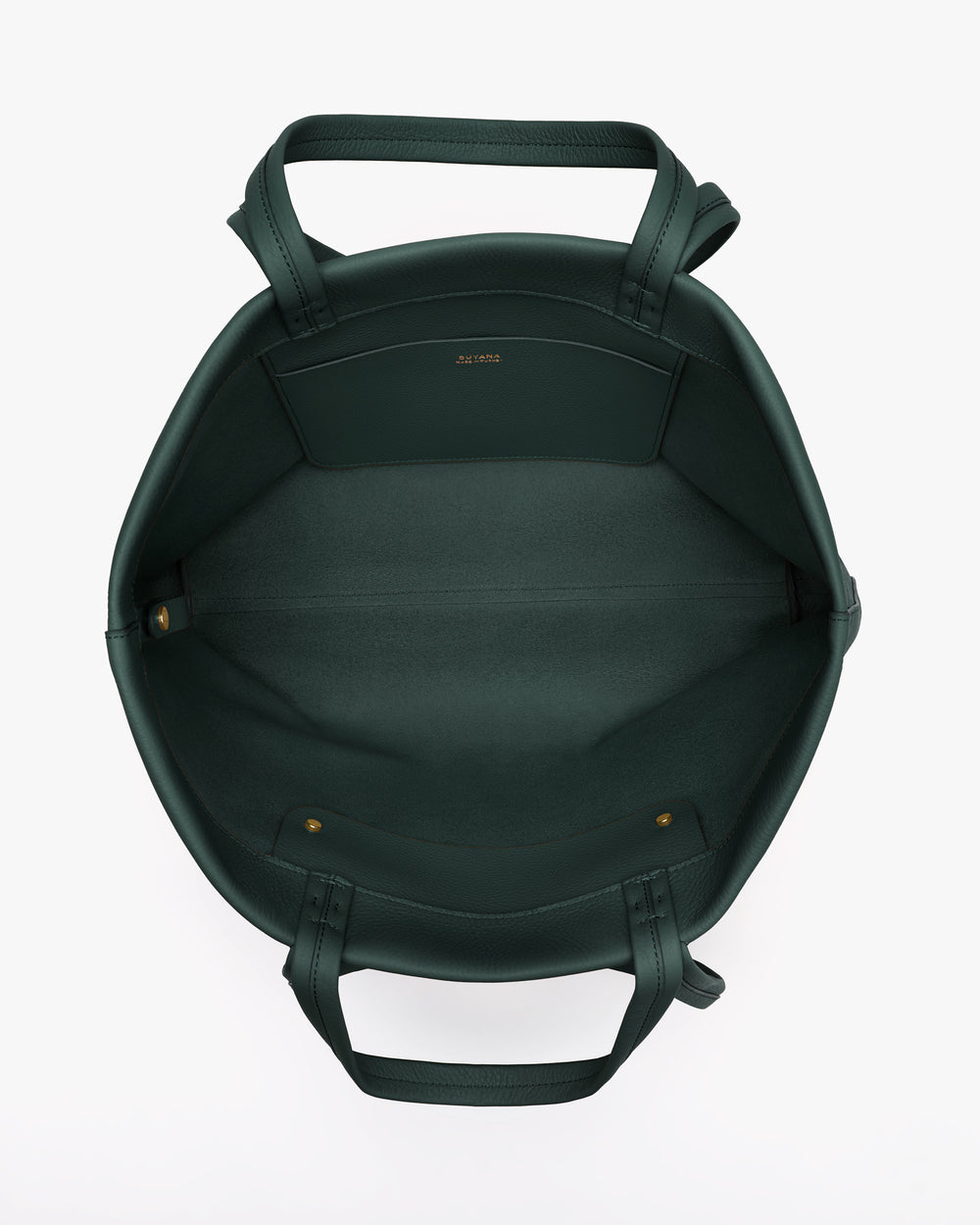 Open tote bag with handles and interior pocket.