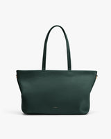 Tote bag with long handles and minimal design.