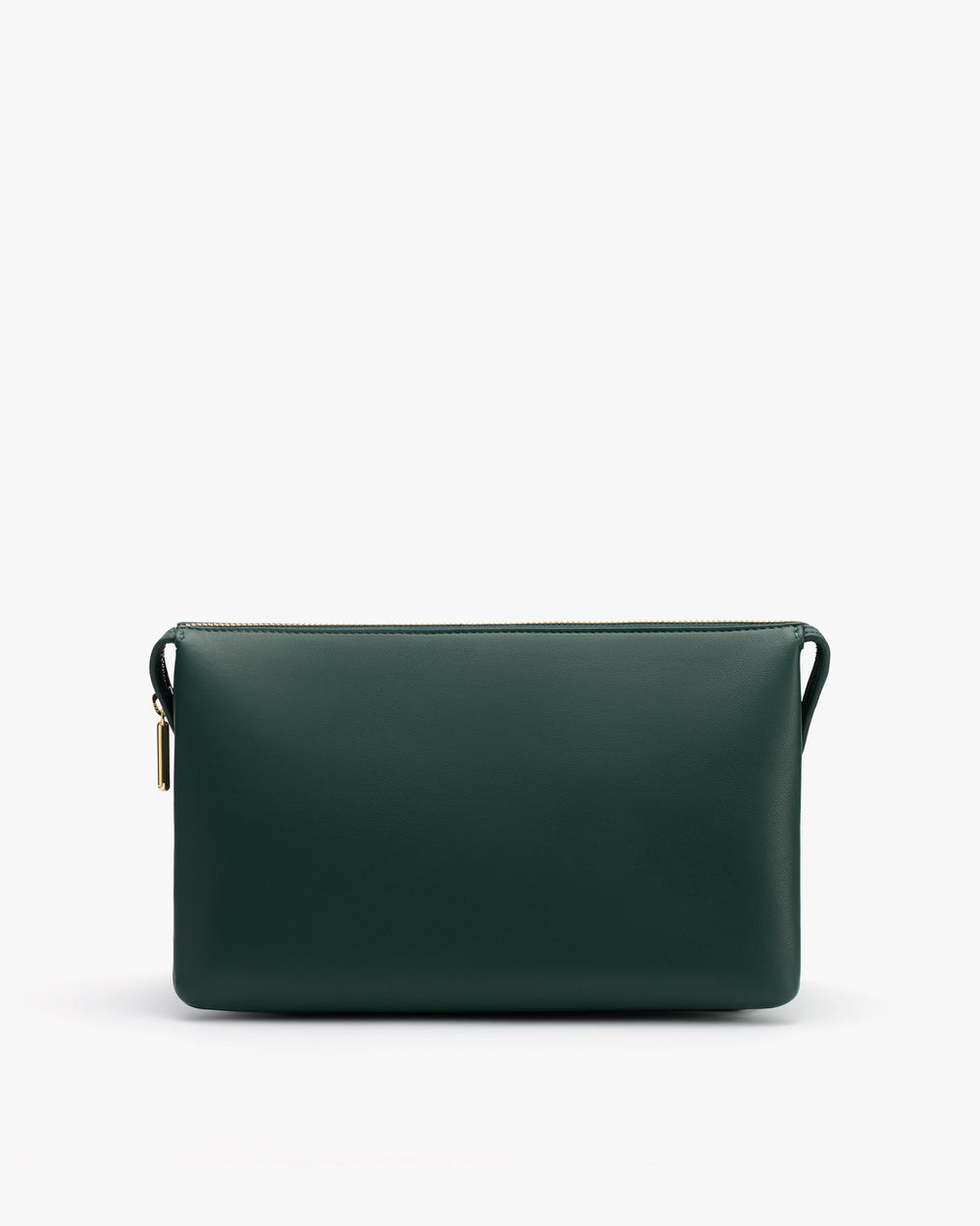Rectangular zippered pouch with side loops.