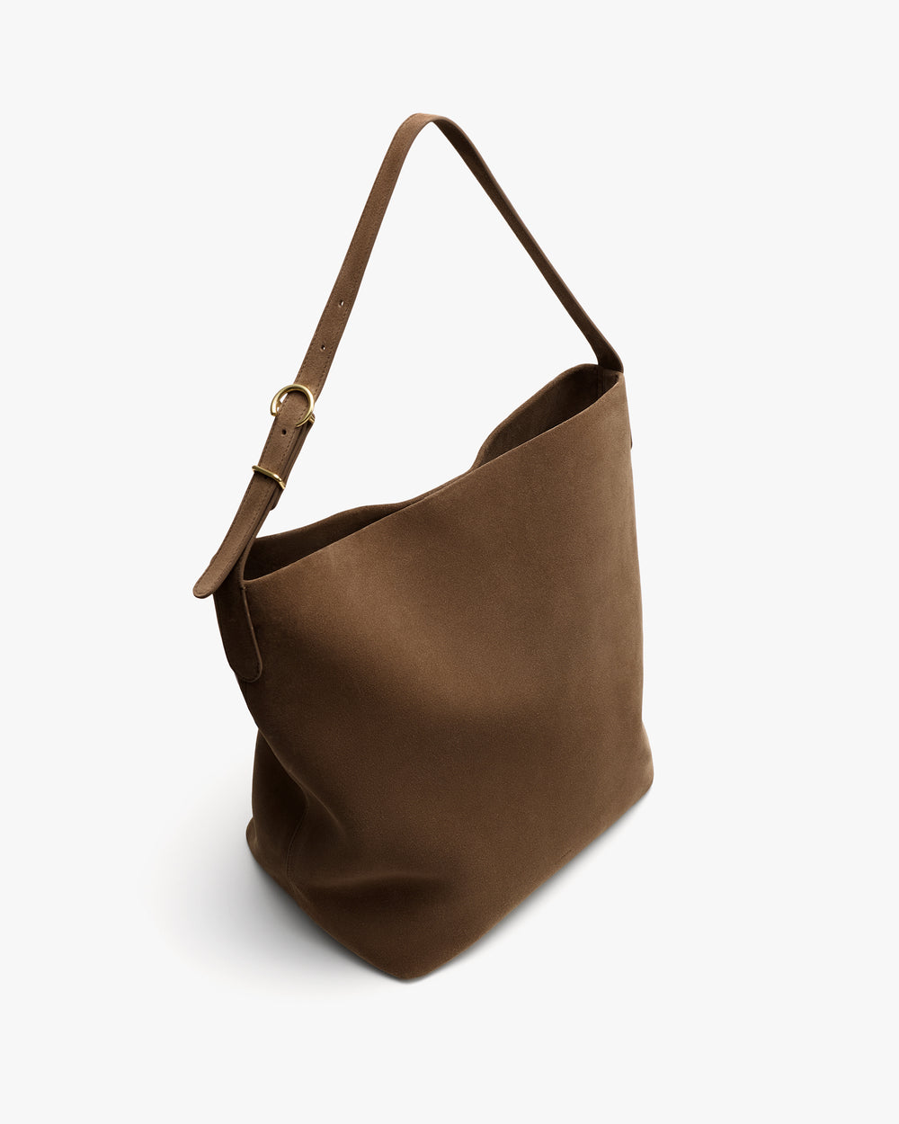 Simple shoulder bag with adjustable strap.