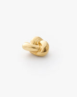 Earring in the shape of a knot.