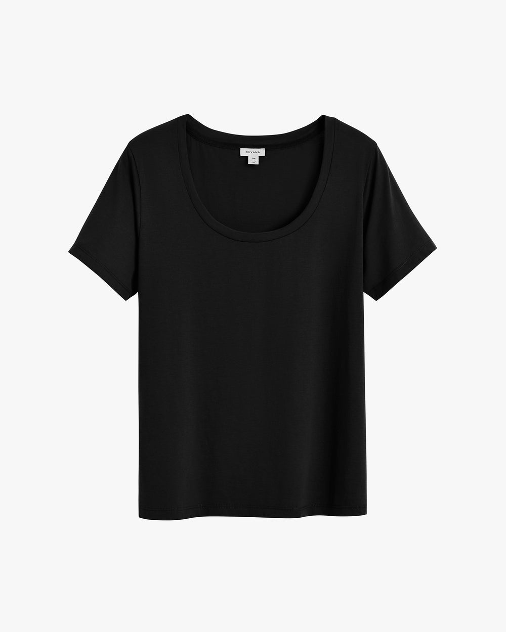 Plain short-sleeve T-shirt on white background