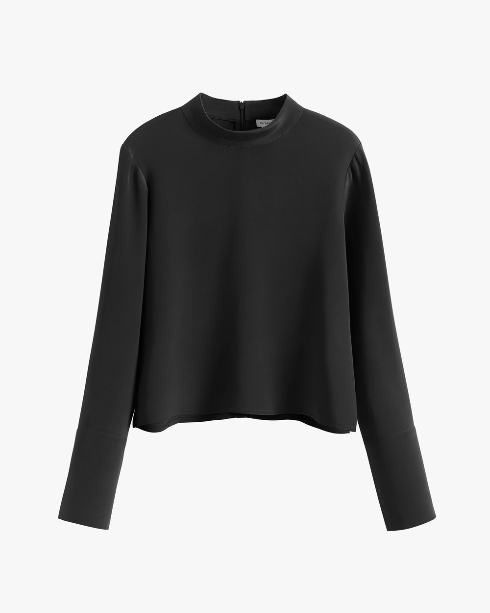 Long sleeve, plain crew neck, loose fit top.