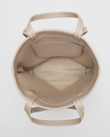 Open tote bag viewed from above showing interior pockets.