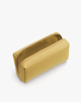 Rectangular pouch with a zippered opening.