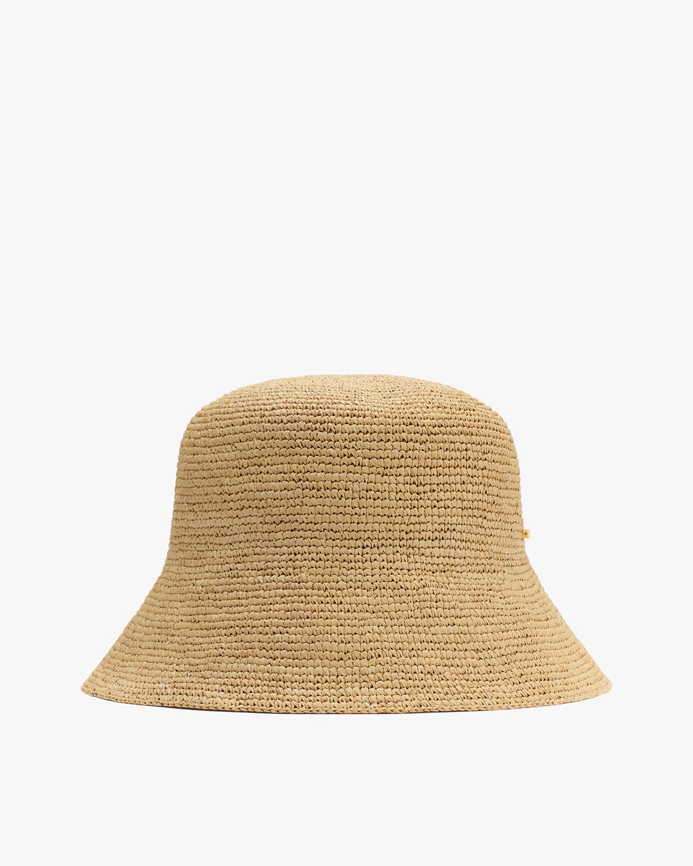 Wide-brimmed woven hat with a simple design.