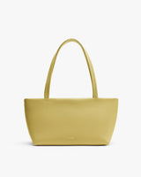 Tote bag with long handles on white background
