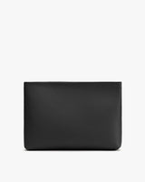 Rectangular leather pouch with textured surface