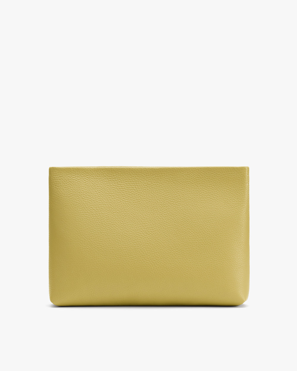Rectangular textured clutch bag displayed against plain background.