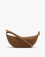 Shoulder bag with adjustable strap and gold-tone accents