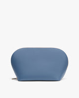 Small zippered pouch with a rounded top and textured surface.