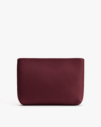 Simple rectangular leather clutch bag