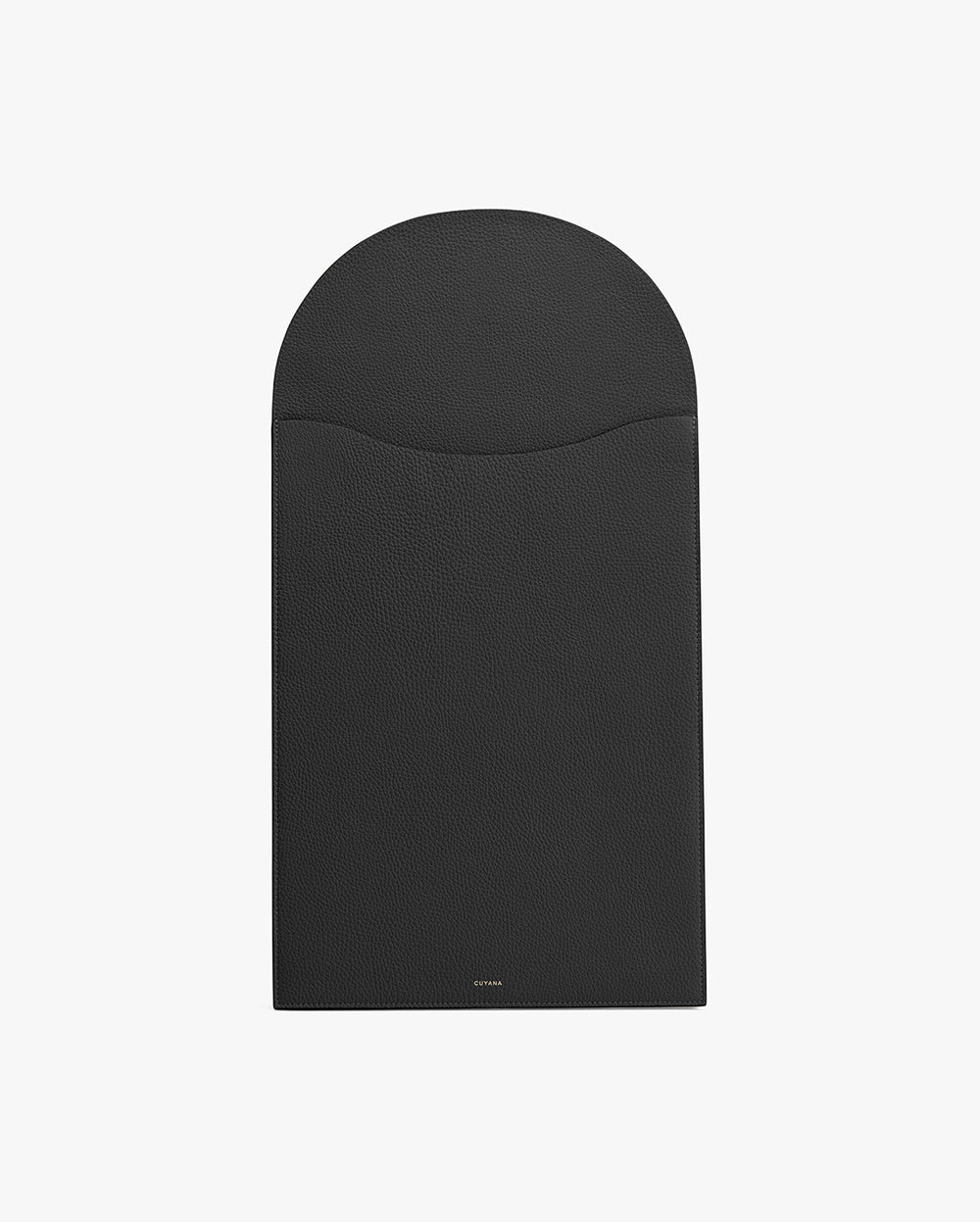 Laptop sleeve with a rounded top and textured surface.
