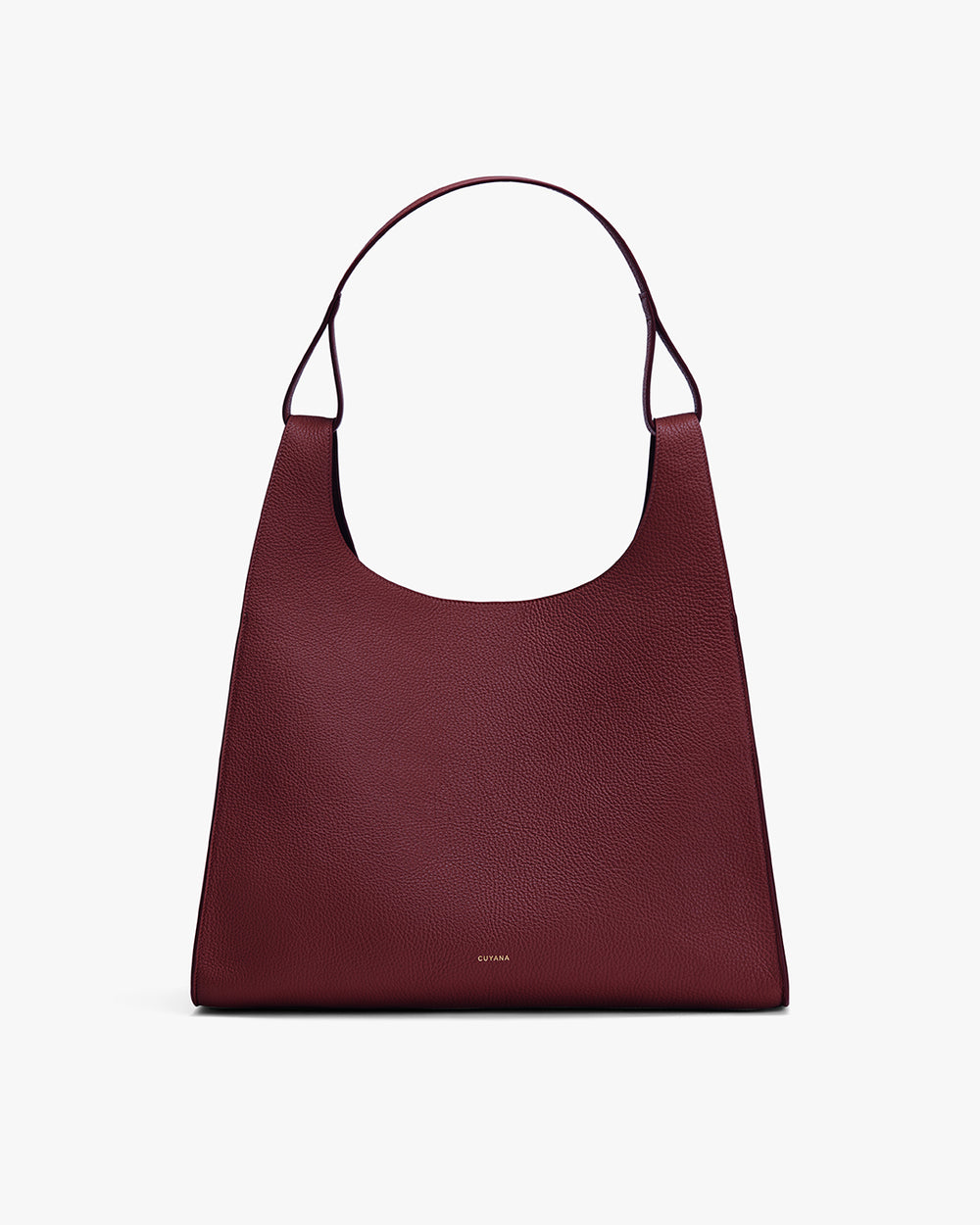 Shoulder bag with a wide strap and minimal design.