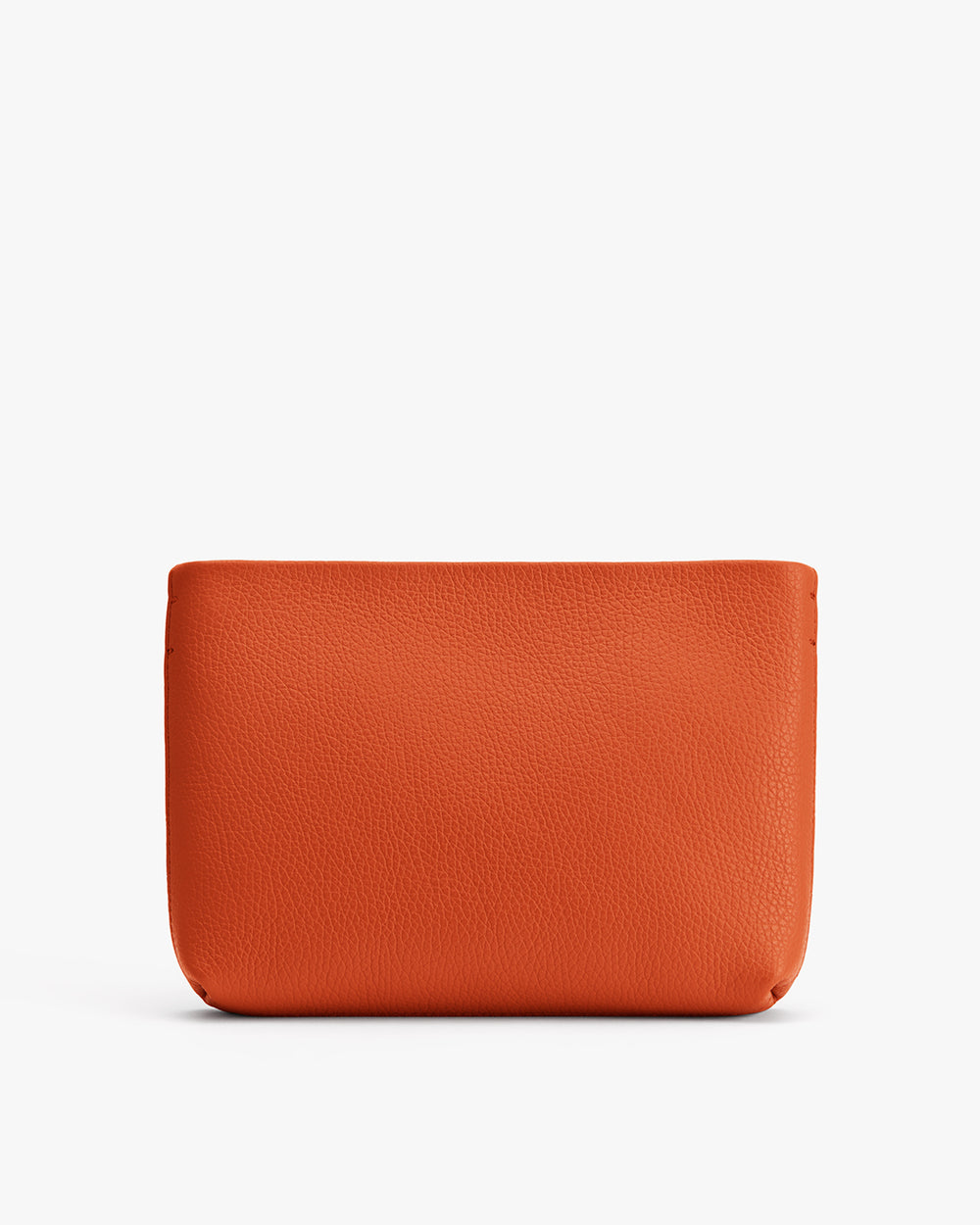 Rectangular textured pouch with minimal design.