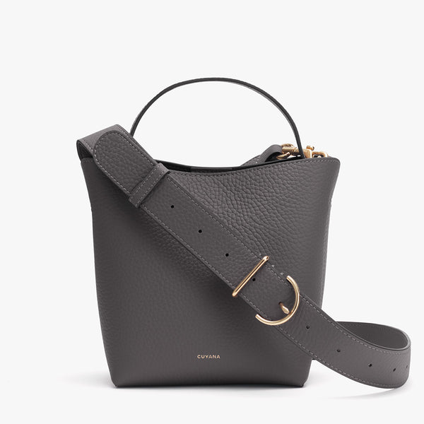 cuyana mini backpack Cuyana Women's Mini Linea Bucket Bag in Stone