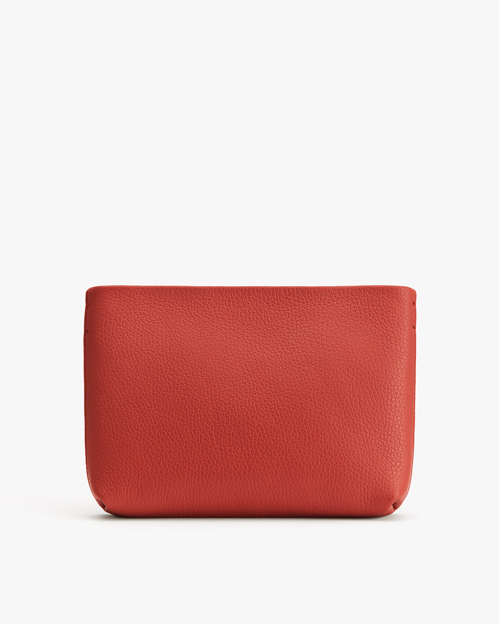 Rectangular leather pouch.