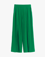 Wide-leg high-waisted trousers