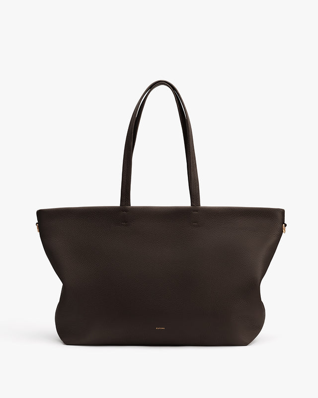 Tote bag with dual handles on white background.