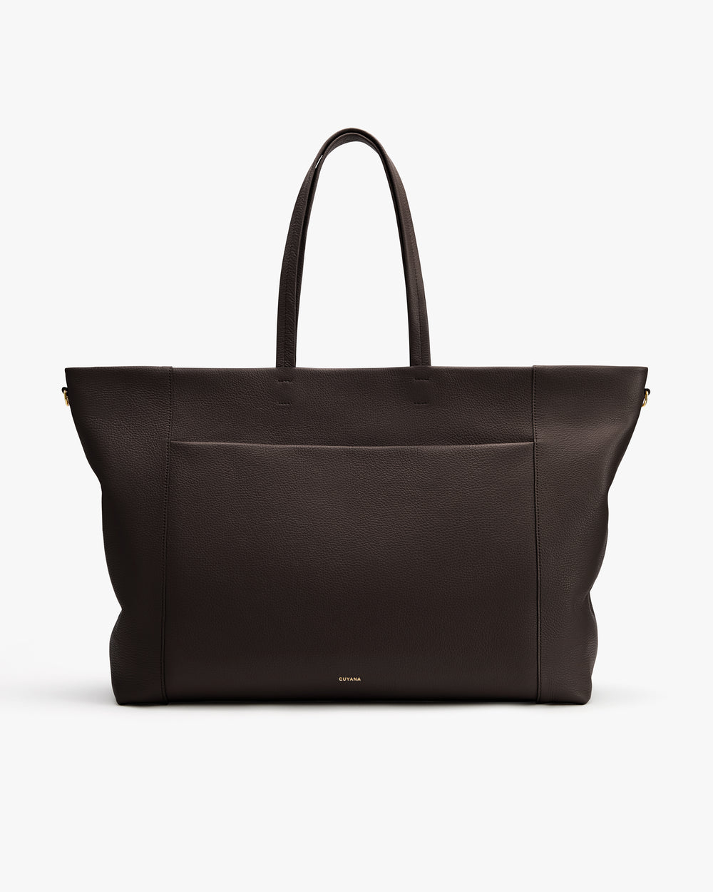 Large tote bag with two handles and a front pocket.