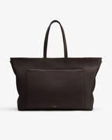 Large tote bag with two handles and a front pocket.