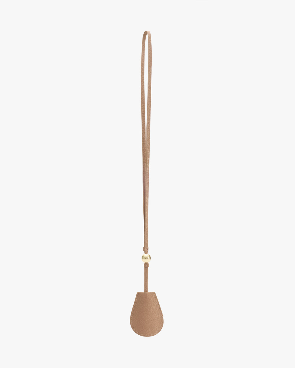 Small pouch with a long strap attached at the top.