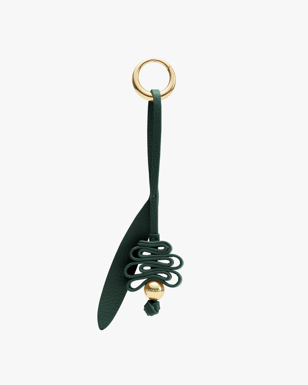 Keychain with loop strap and decorative knot.