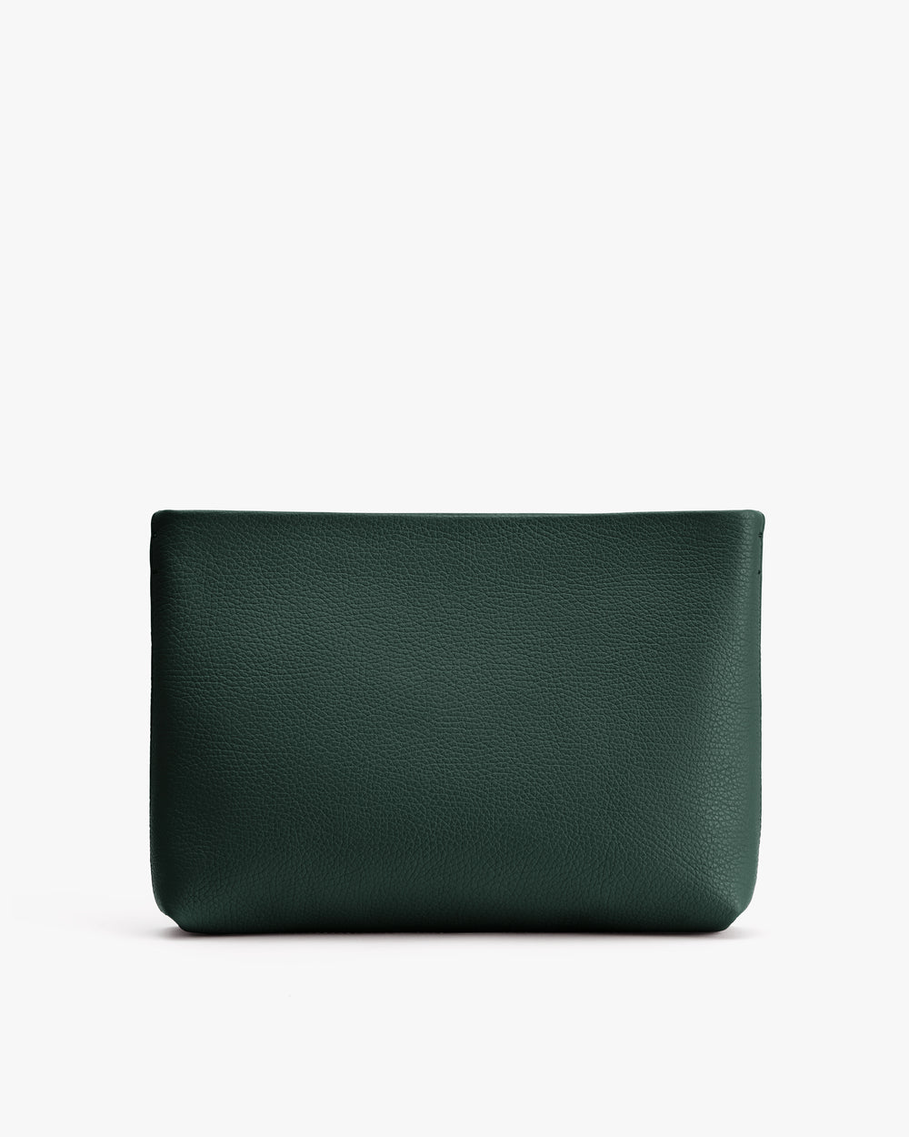 Simple leather pouch on white background